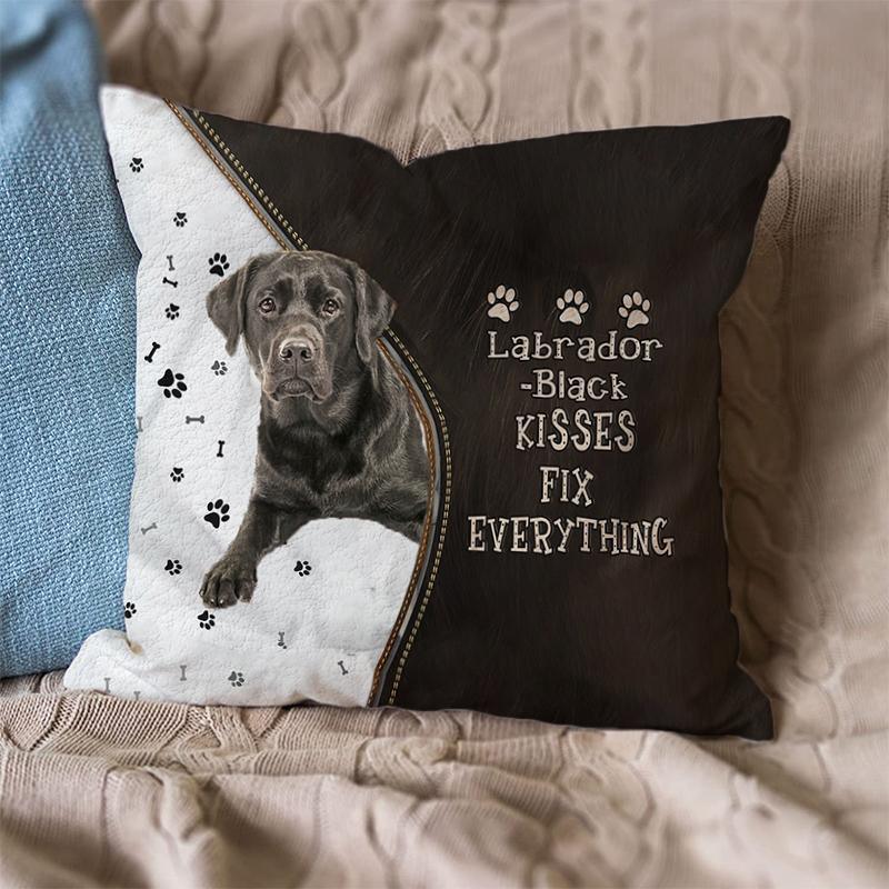 Linen Sofa Cushion Pillowcase (Dog Breeds)