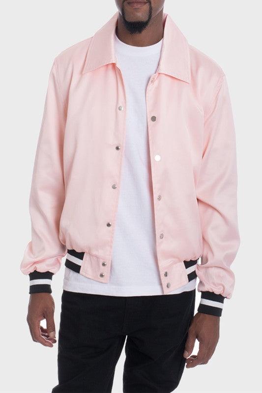 Men's Luxury Satin Bomber Jacket