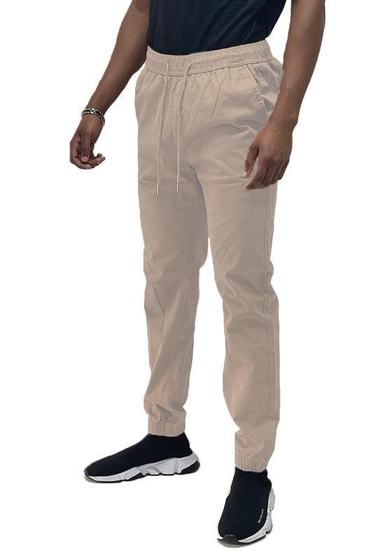 Men's Solid Stretch Cargo Jogger