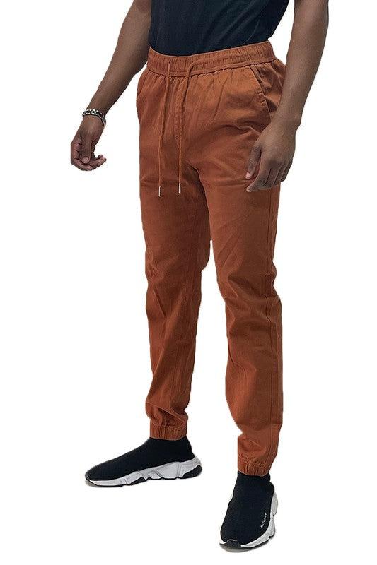 Men's Solid Stretch Cargo Jogger