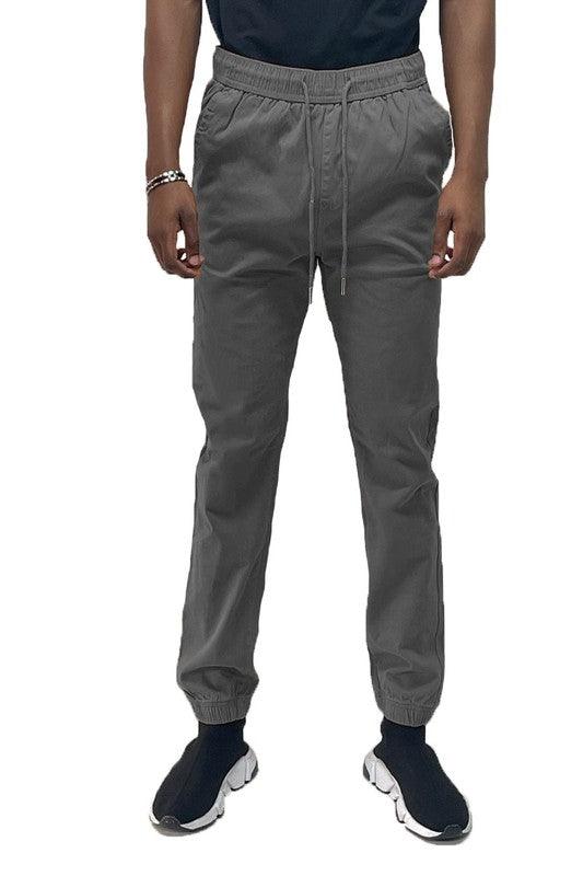 Men's Solid Stretch Cargo Jogger