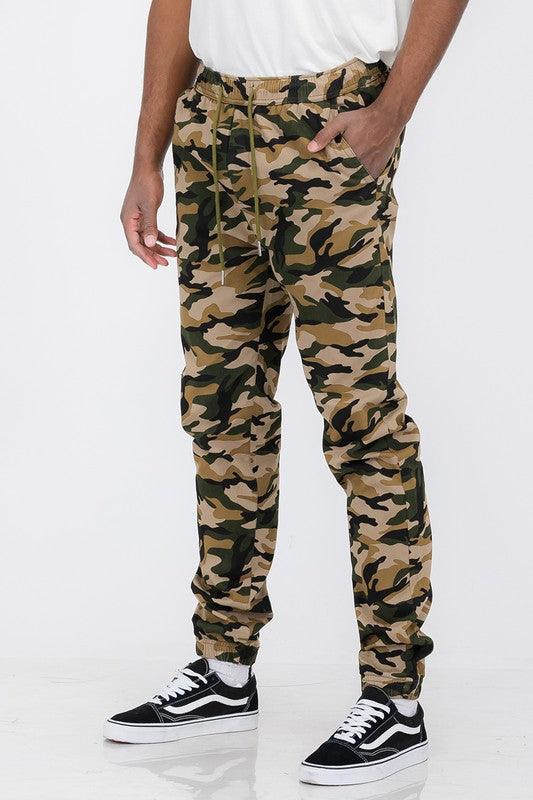 Men's Solid Stretch Cargo Jogger