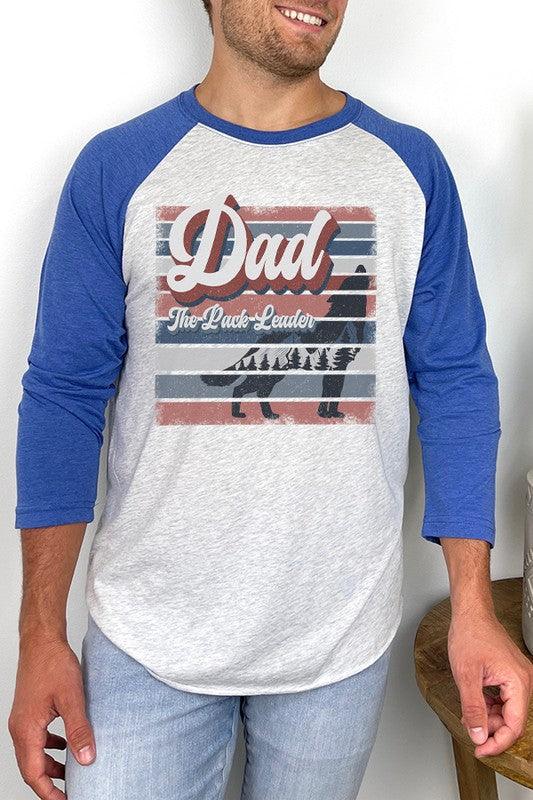 Father's Day Dad The Pack Leader Graphic Raglan