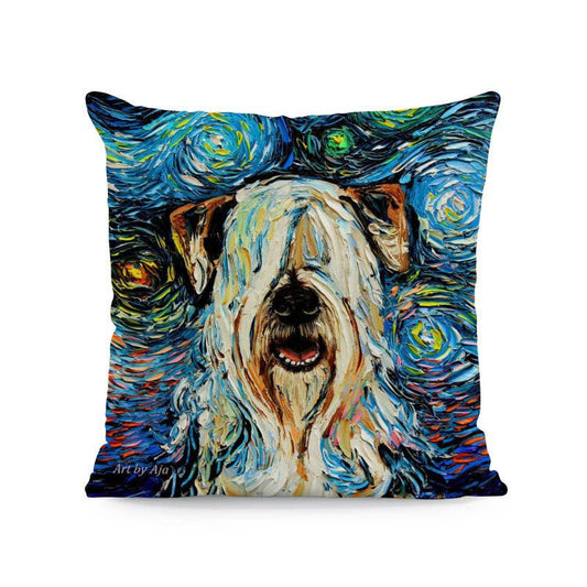 Polyester Painted Dog Pillowcase