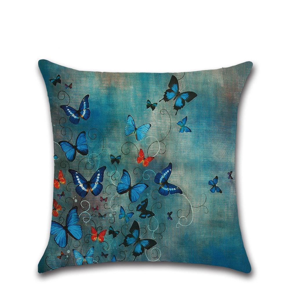 Butterfly Color themed pillowcase cushion cover