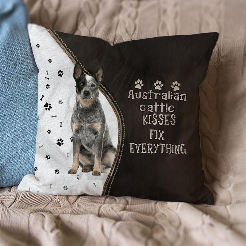 Linen Sofa Cushion Pillowcase (Dog Breeds)