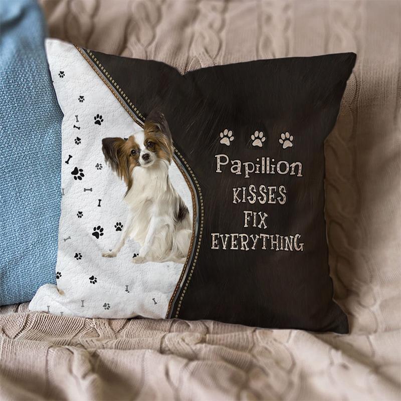 Linen Sofa Cushion Pillowcase (Dog Breeds)