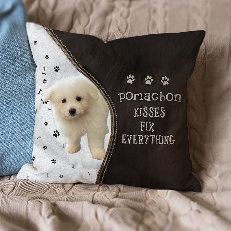 Linen Sofa Cushion Pillowcase (Dog Breeds)