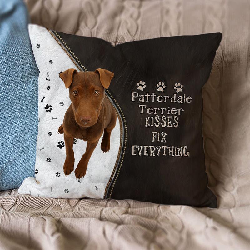 Linen Sofa Cushion Pillowcase (Dog Breeds)