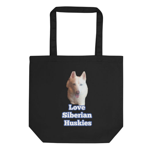 "Love Siberian Huskies" -- Eco Tote Bag