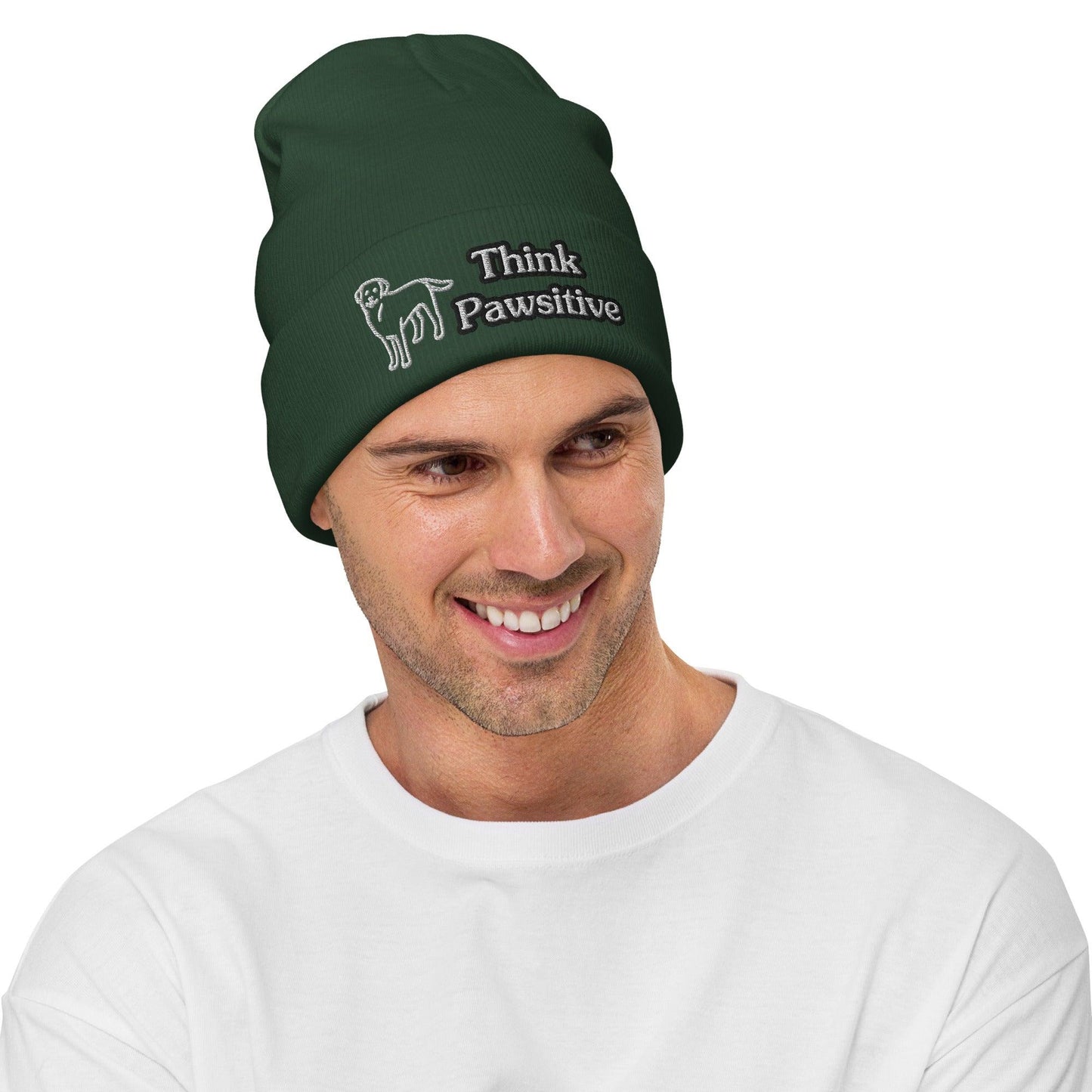 Think Pawsitive Dog Beanie