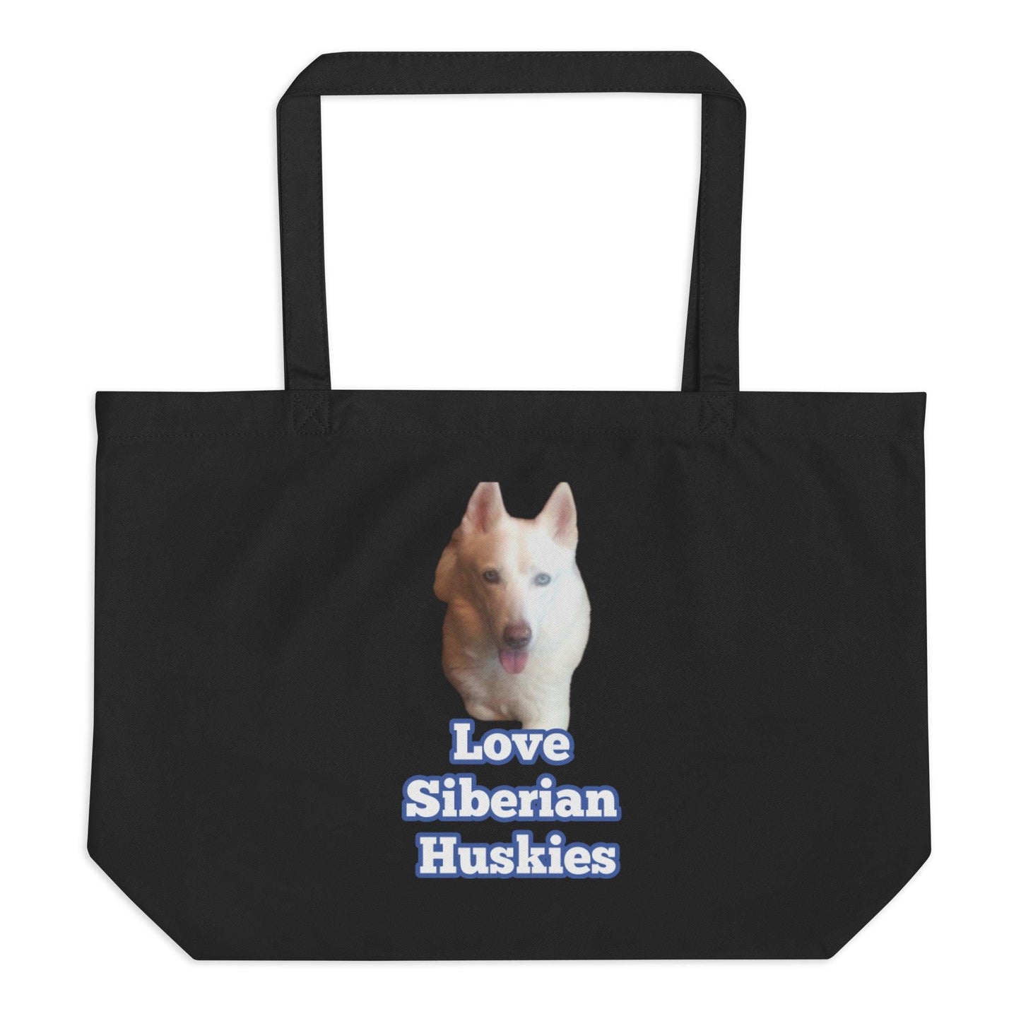 Siberian Husky Large Organic Tote Bag