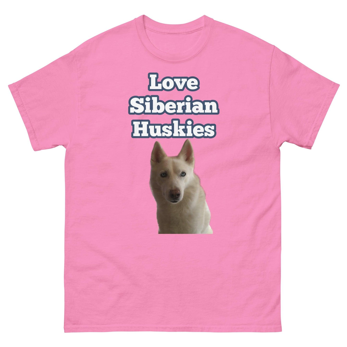 "Love Siberian Huskies" T-Shirt2 -- Mens