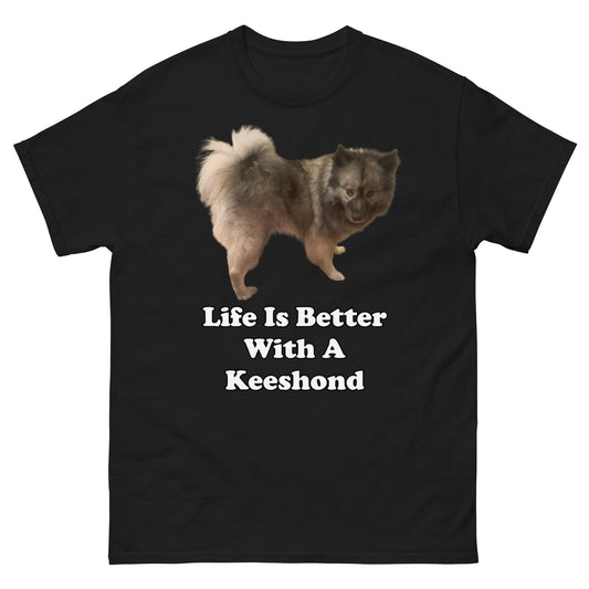 "Life Is Better With A Keeshond" T-Shirt -- Mens