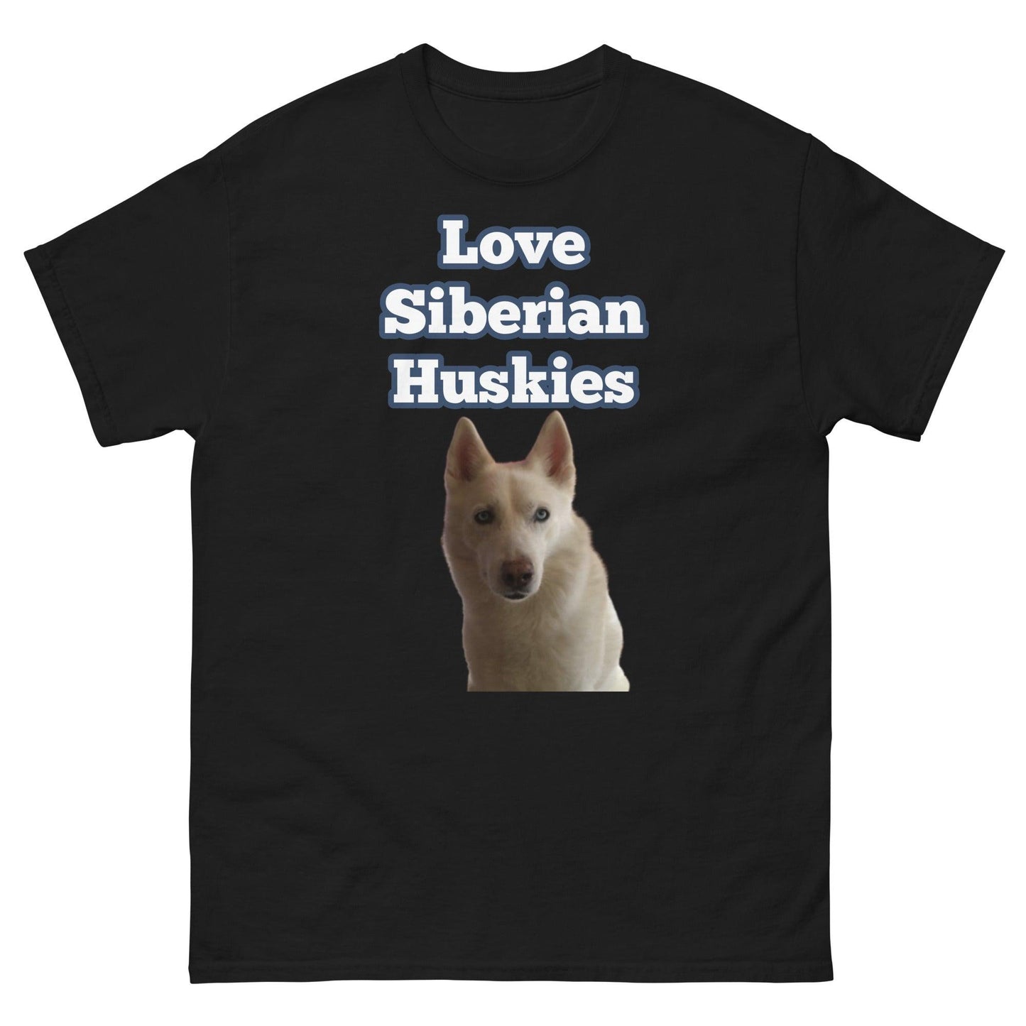 "Love Siberian Huskies" T-Shirt2 -- Mens