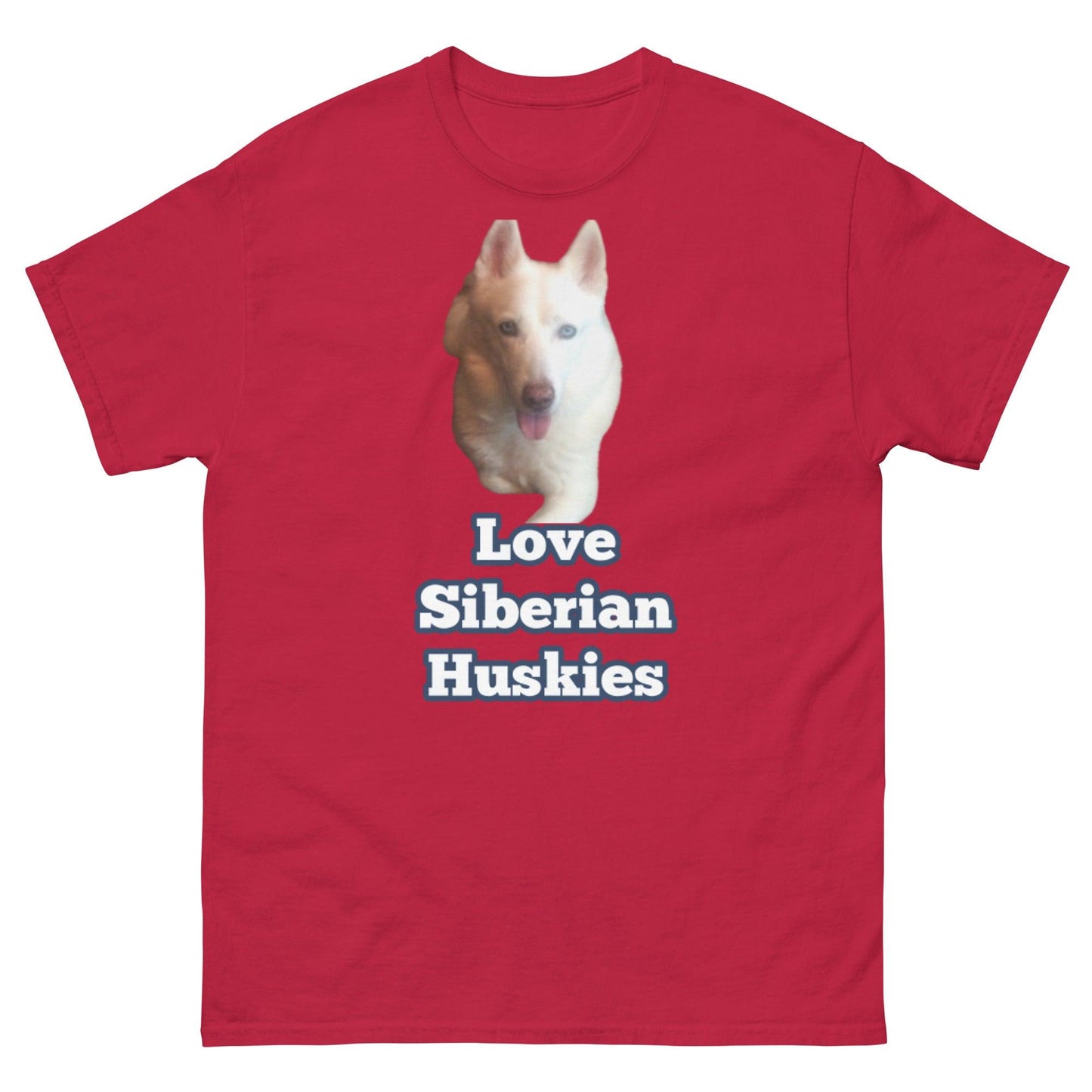 "Love Siberian Huskies" T-Shirt -- Mens