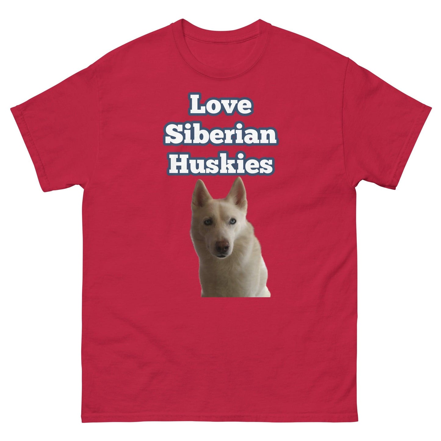 "Love Siberian Huskies" T-Shirt2 -- Mens