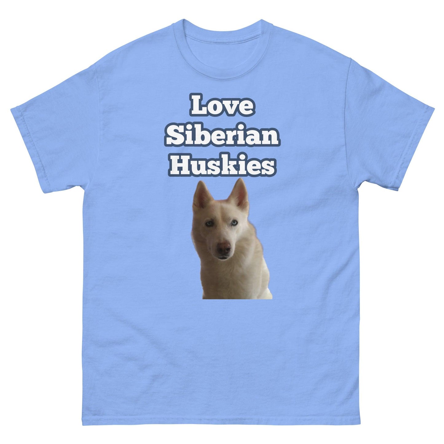 "Love Siberian Huskies" T-Shirt2 -- Mens