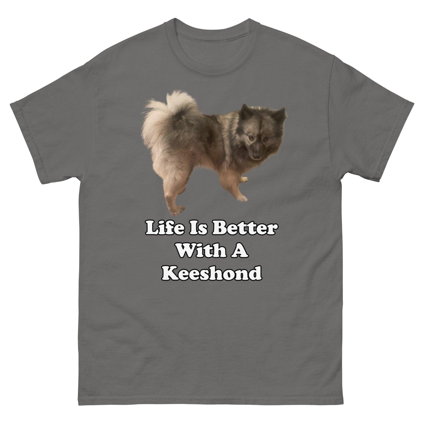 "Life Is Better With A Keeshond" T-Shirt -- Mens