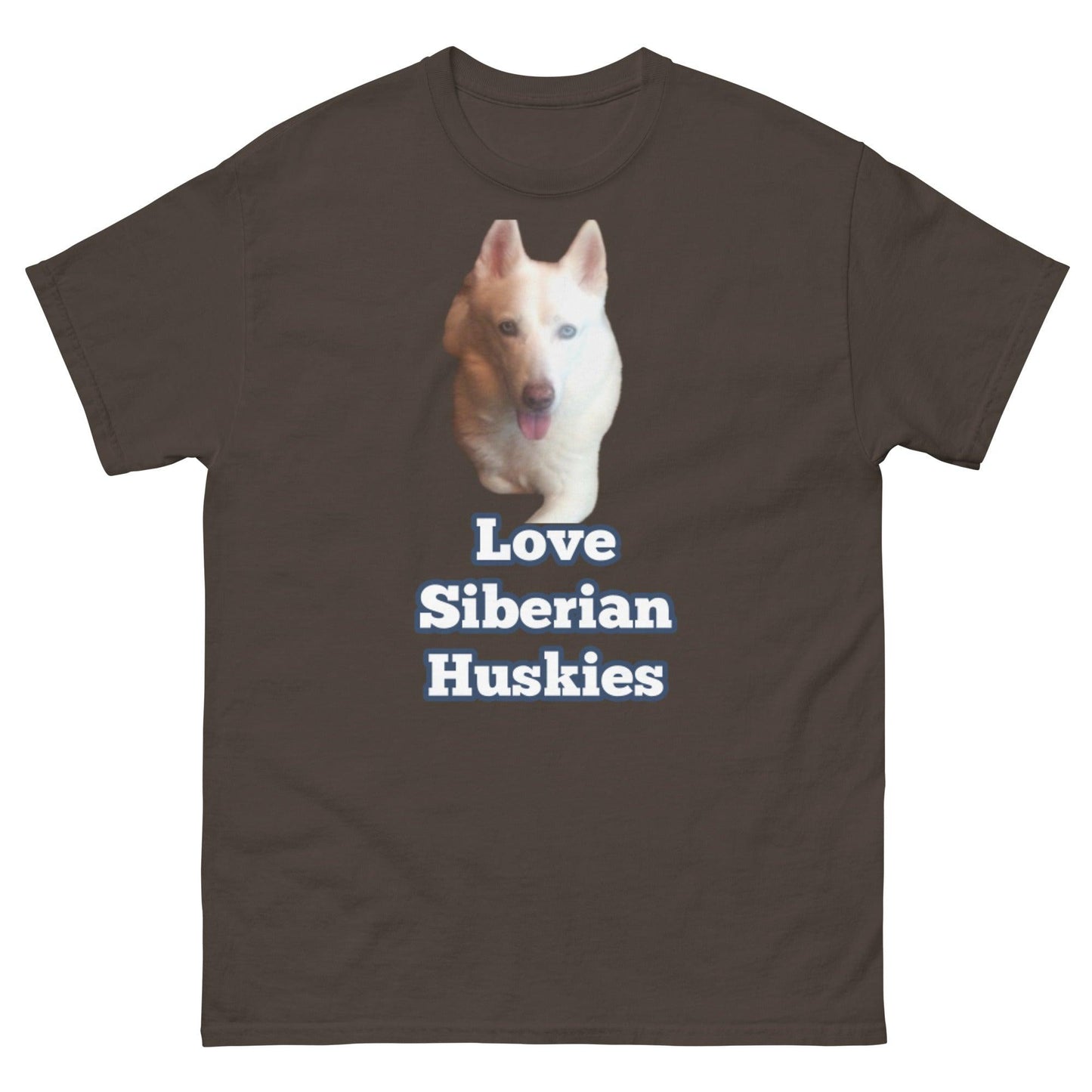 "Love Siberian Huskies" T-Shirt -- Mens