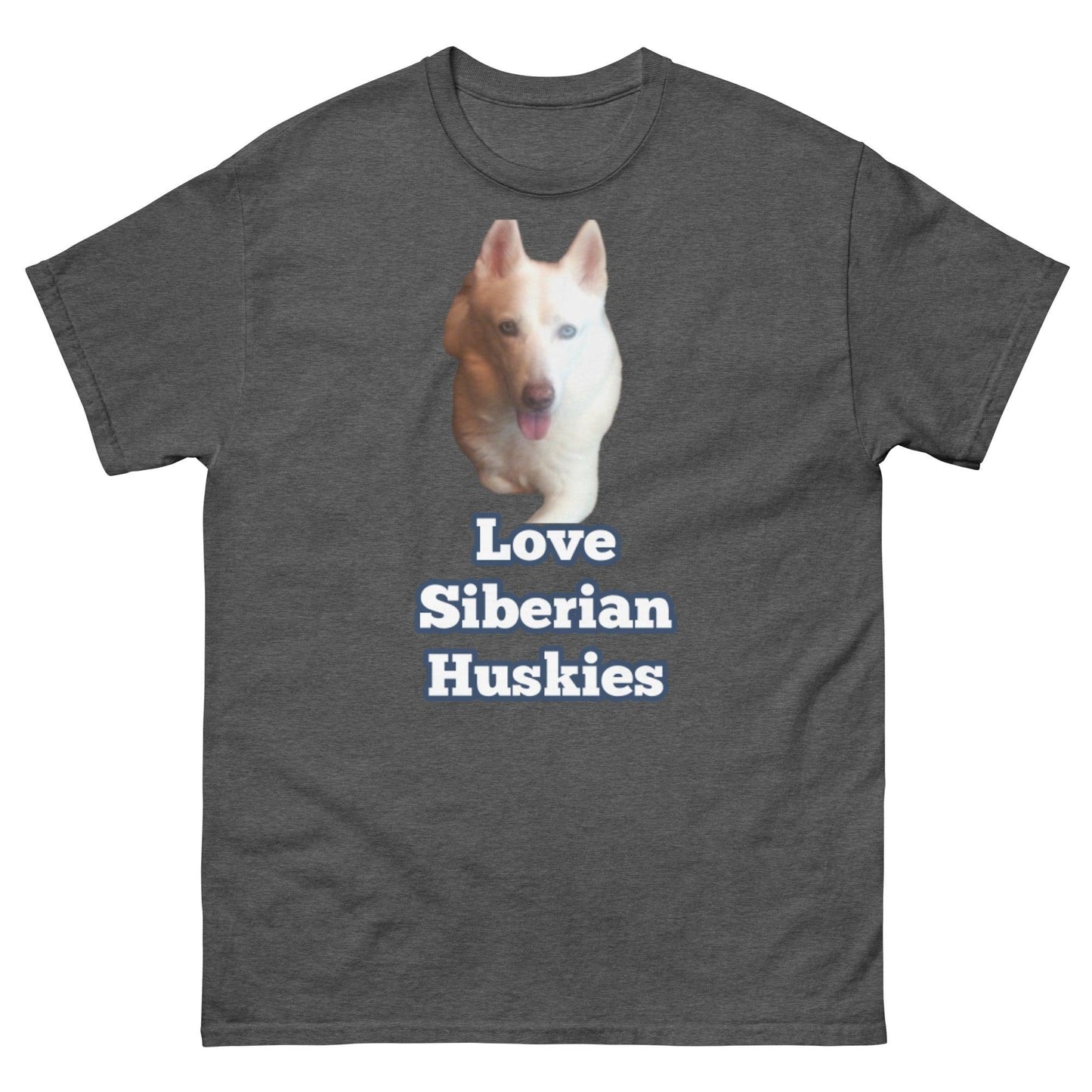 "Love Siberian Huskies" T-Shirt -- Mens