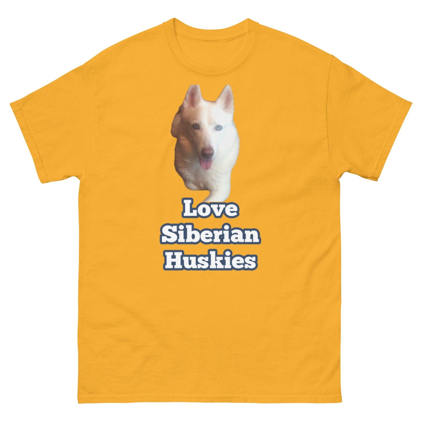 "Love Siberian Huskies" T-Shirt -- Mens