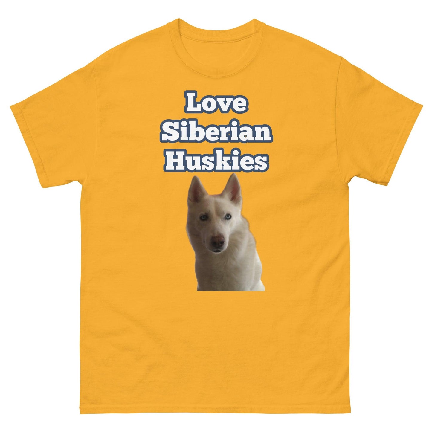 "Love Siberian Huskies" T-Shirt2 -- Mens