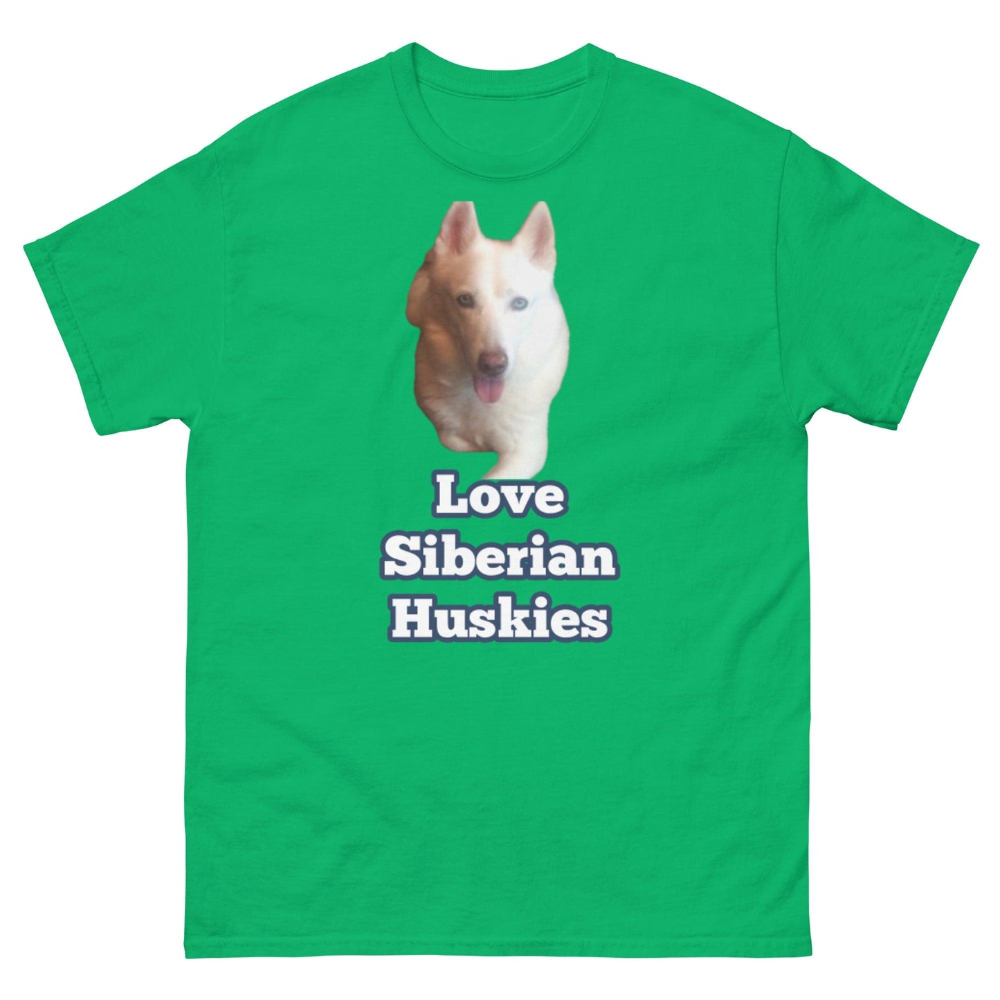 "Love Siberian Huskies" T-Shirt -- Mens