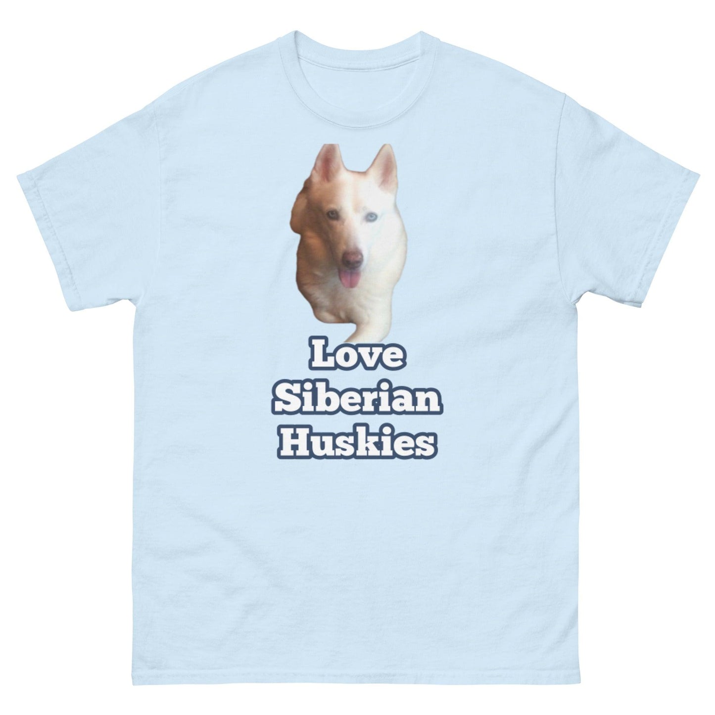 "Love Siberian Huskies" T-Shirt -- Mens