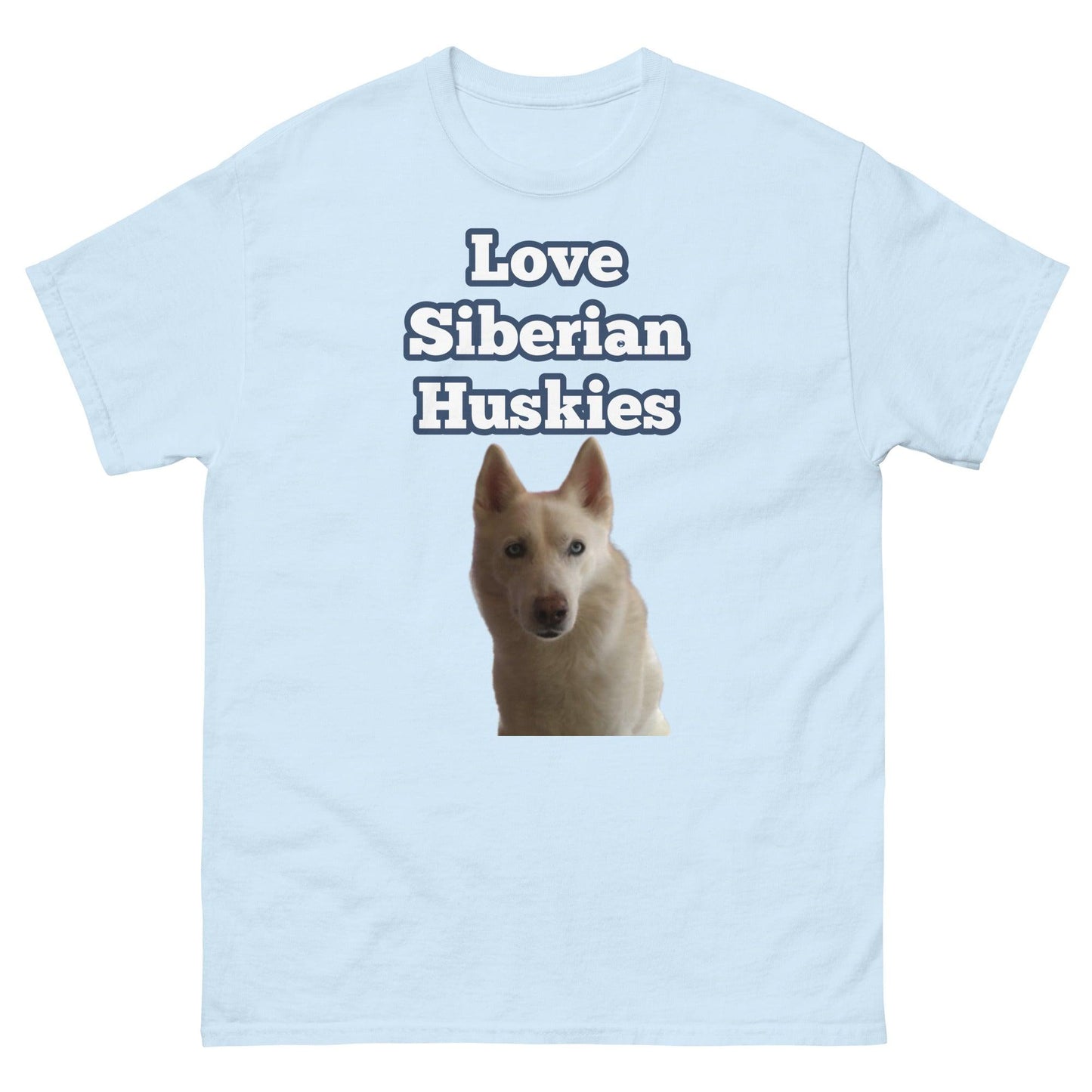 "Love Siberian Huskies" T-Shirt2 -- Mens