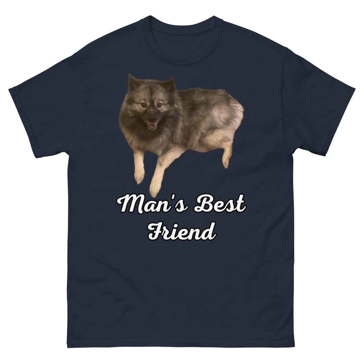 Keeshond "Man's Best Friend" T-Shirt -- Men's