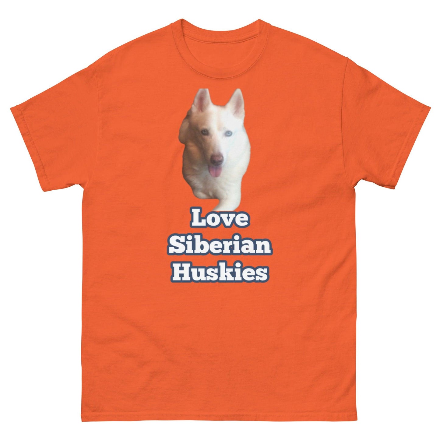 "Love Siberian Huskies" T-Shirt -- Mens