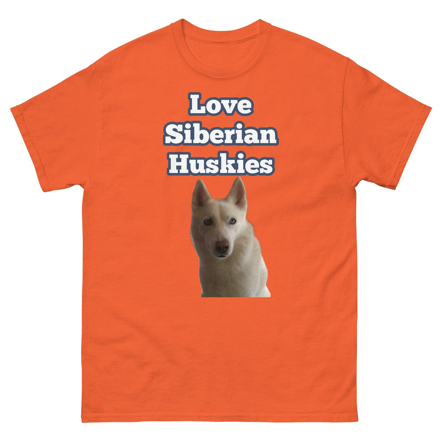 "Love Siberian Huskies" T-Shirt2 -- Mens