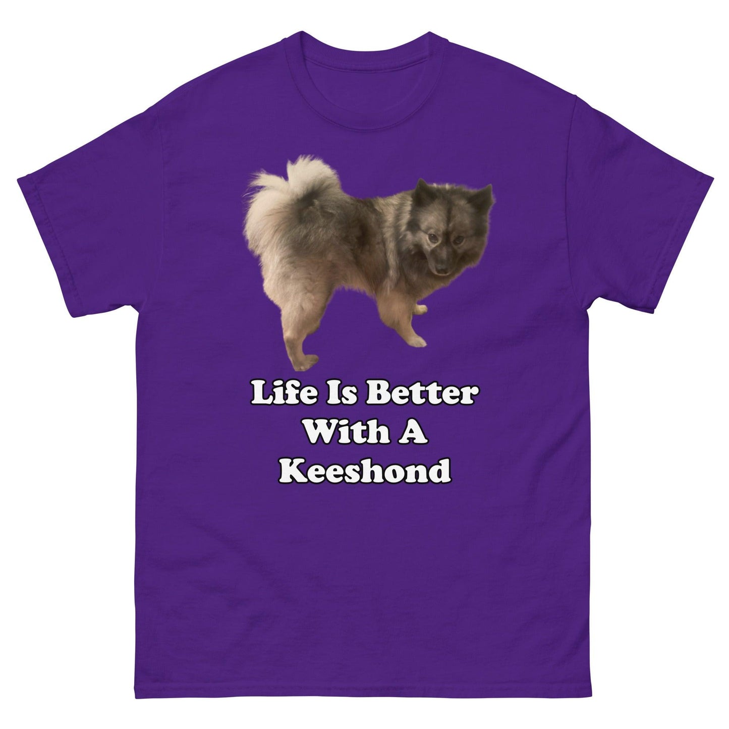 "Life Is Better With A Keeshond" T-Shirt -- Mens