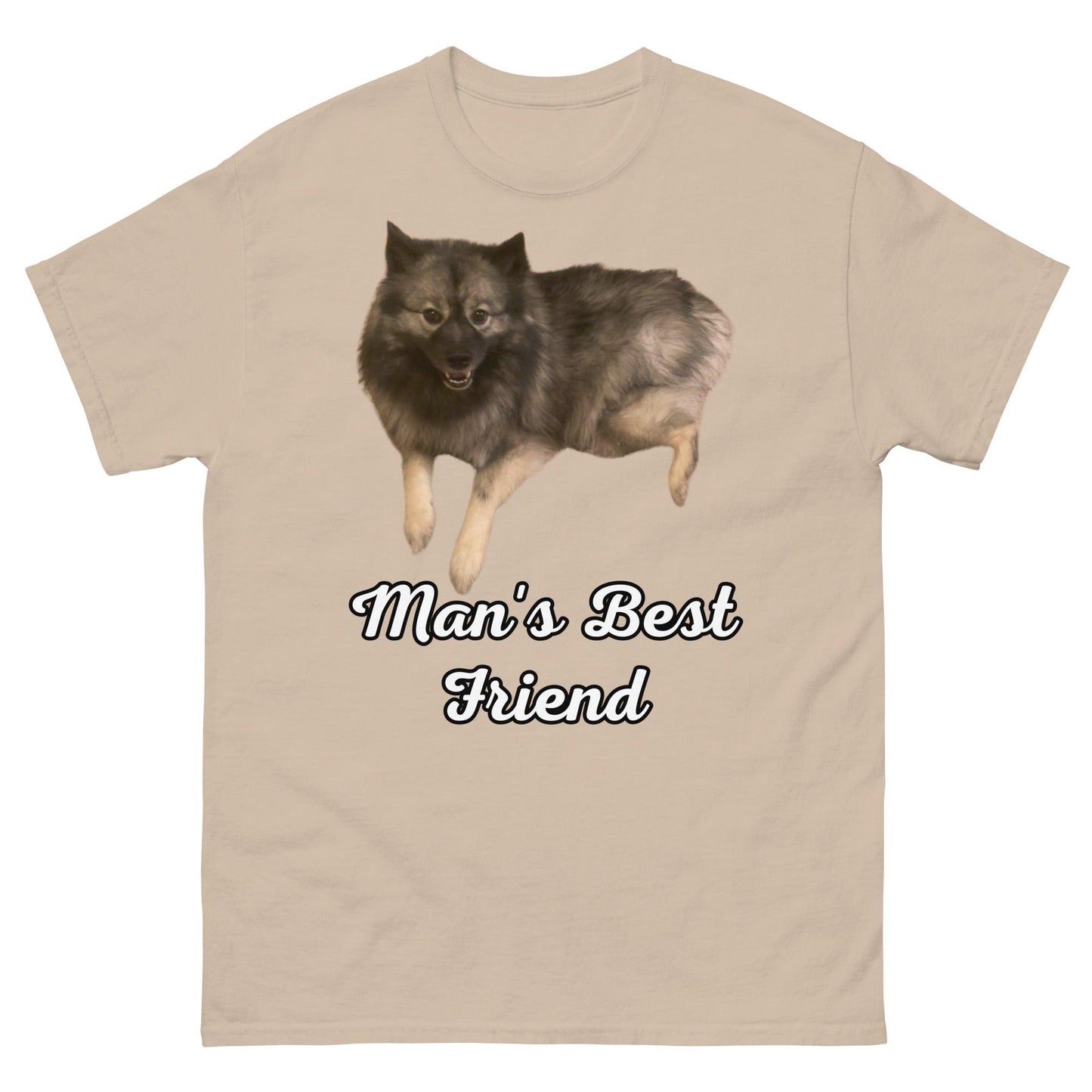 Keeshond "Man's Best Friend" T-Shirt -- Men's