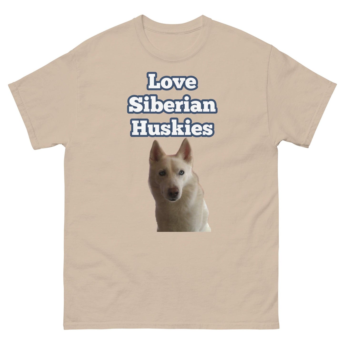 "Love Siberian Huskies" T-Shirt2 -- Mens