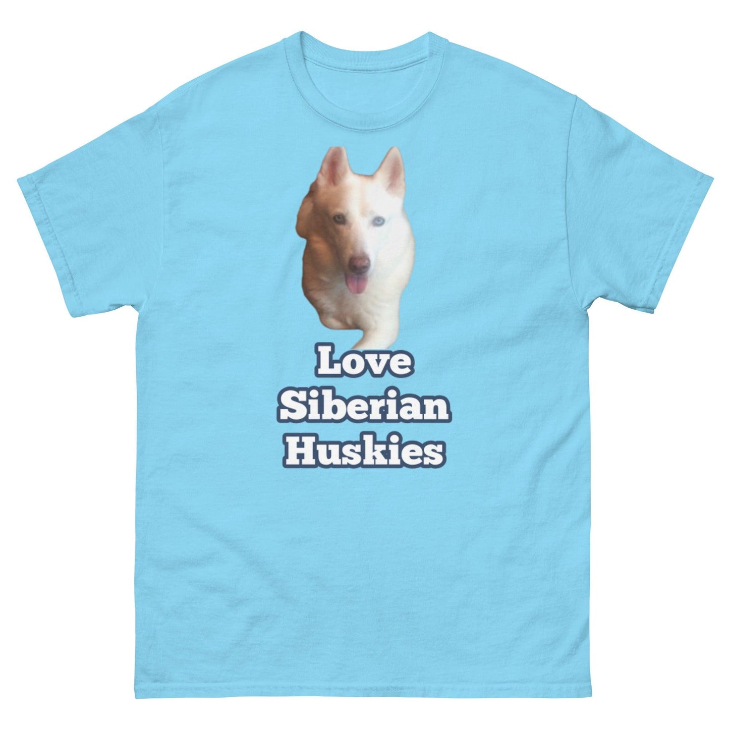 "Love Siberian Huskies" T-Shirt -- Mens