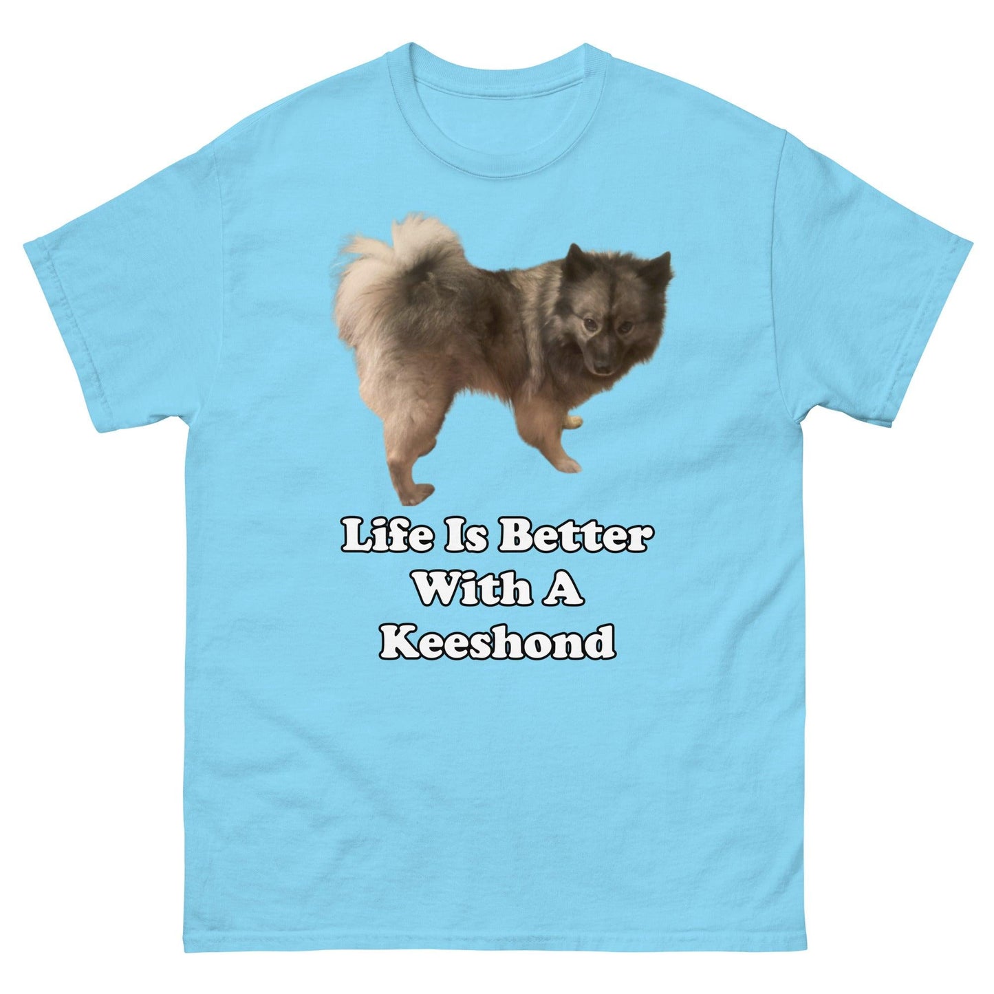 "Life Is Better With A Keeshond" T-Shirt -- Mens