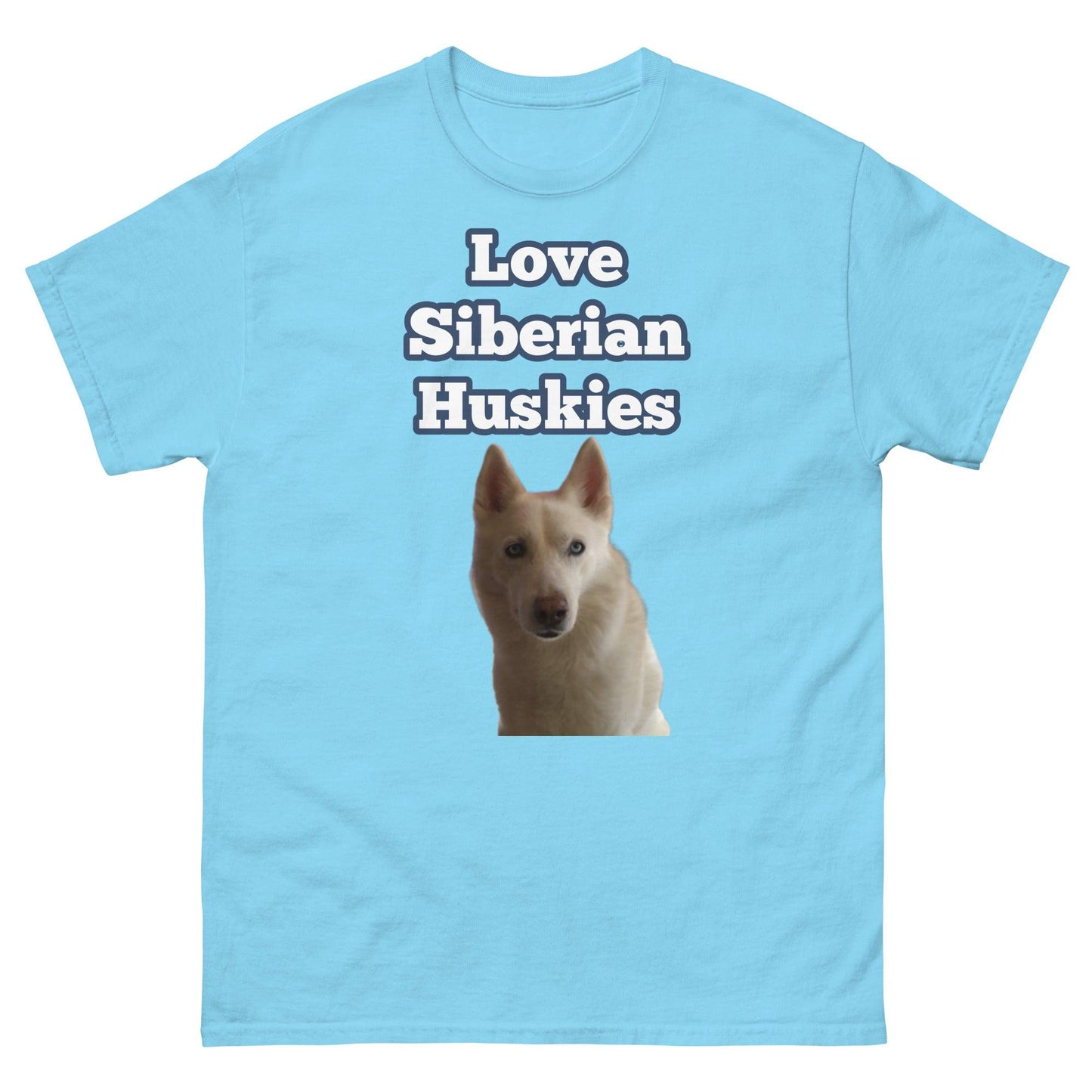 "Love Siberian Huskies" T-Shirt2 -- Mens