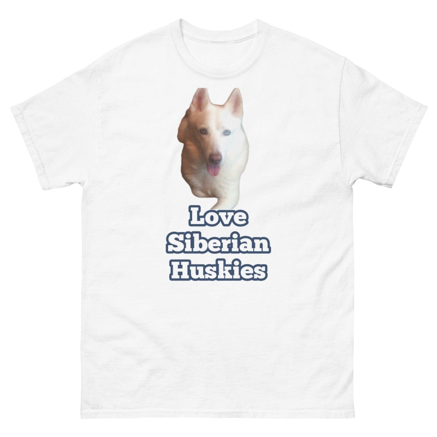 "Love Siberian Huskies" T-Shirt -- Mens