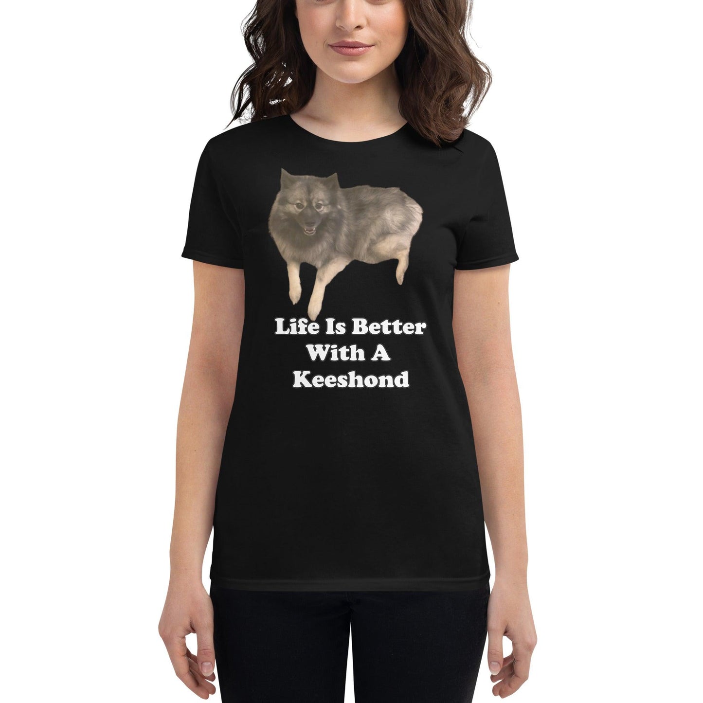 "Life Is Better With A Keeshond" T-Shirt -- Women's