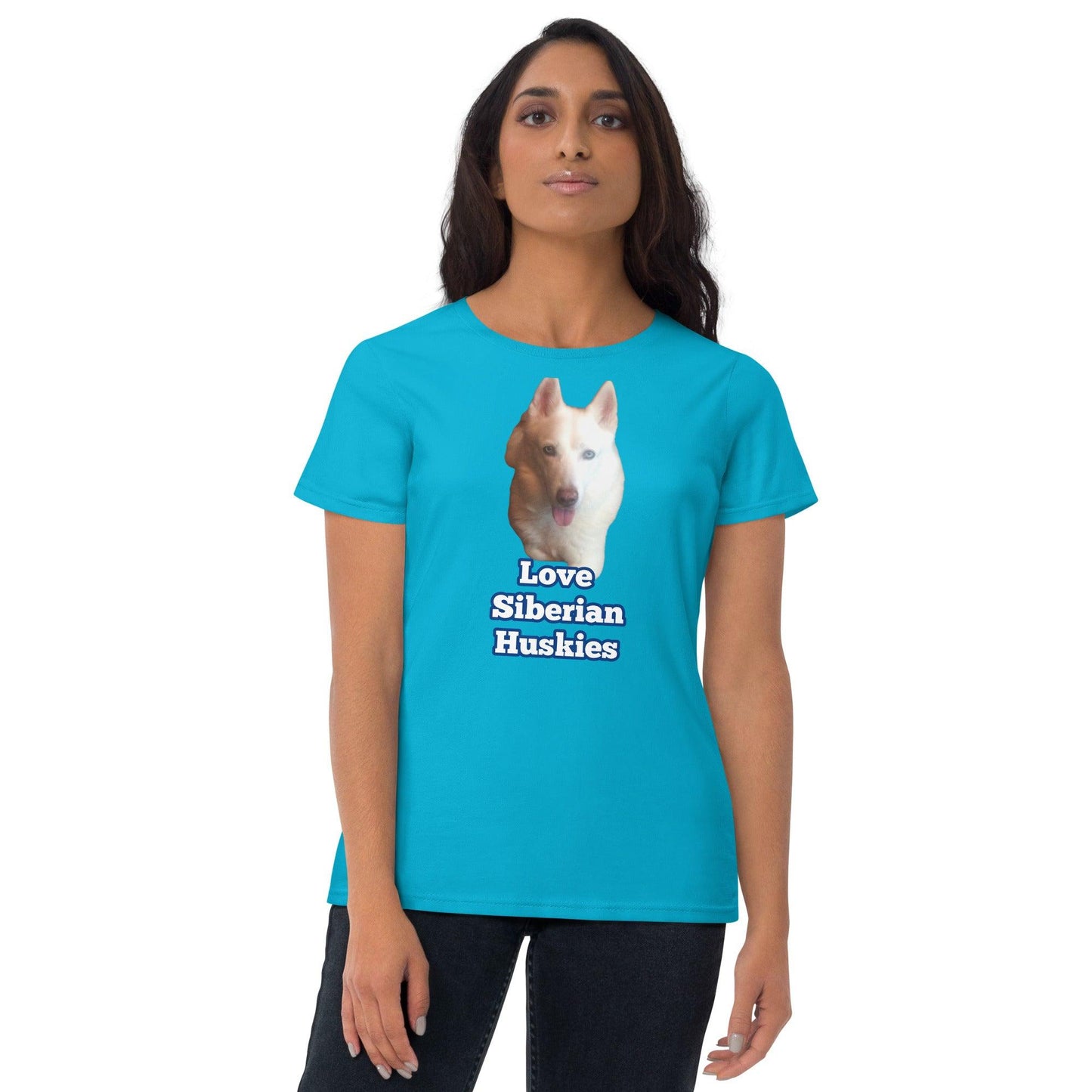 "Love Siberian Huskies" -- Womens