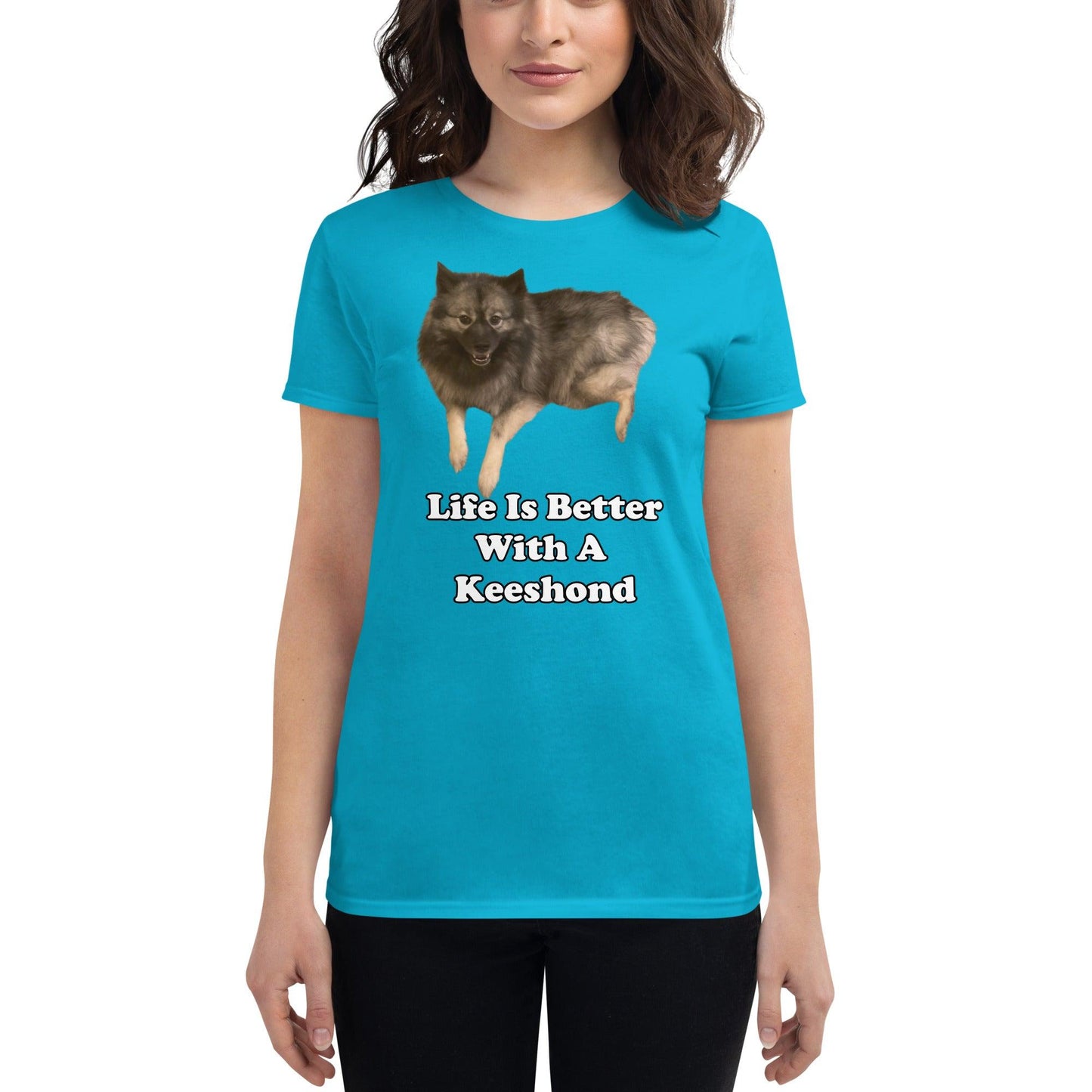 "Life Is Better With A Keeshond" T-Shirt -- Women's