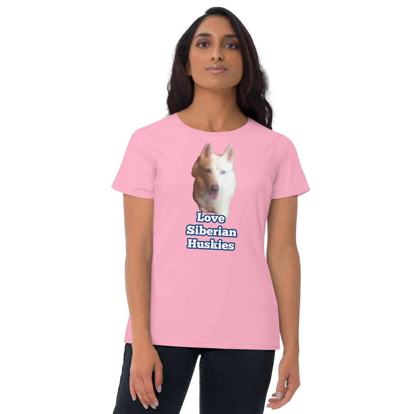 "Love Siberian Huskies" -- Womens