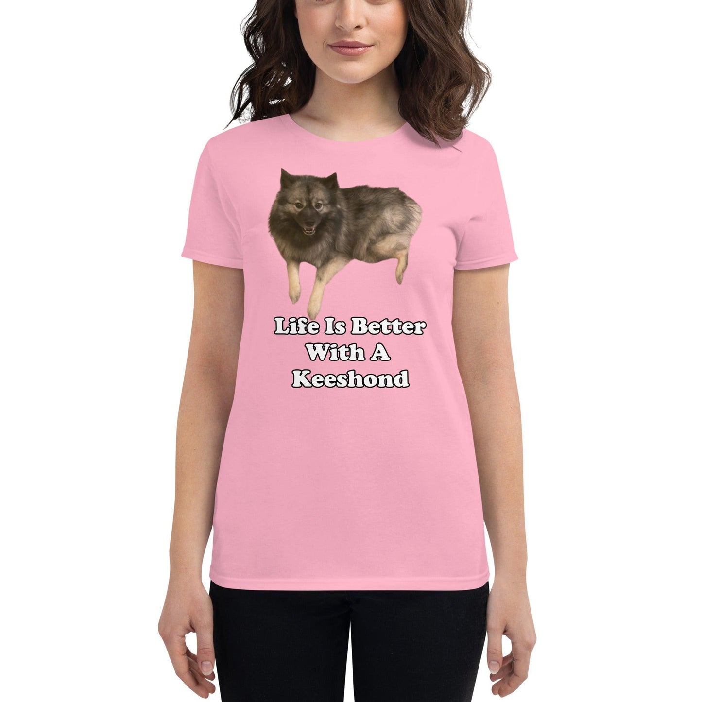 "Life Is Better With A Keeshond" T-Shirt -- Women's