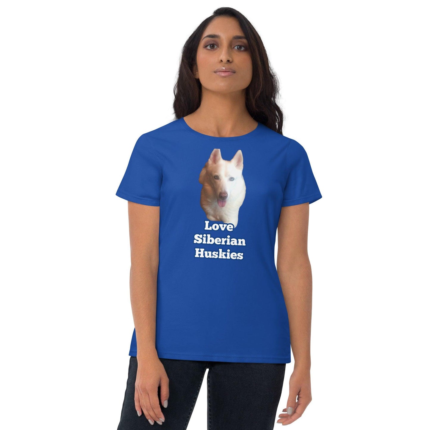 "Love Siberian Huskies" -- Womens