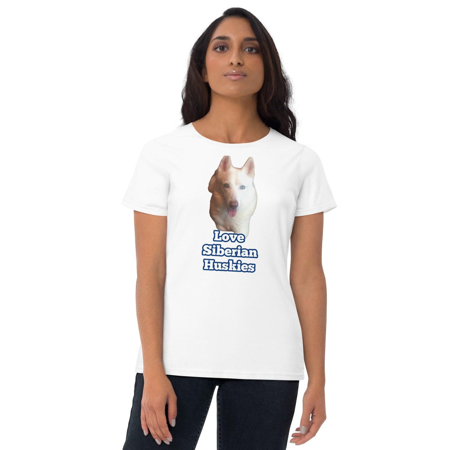 "Love Siberian Huskies" -- Womens