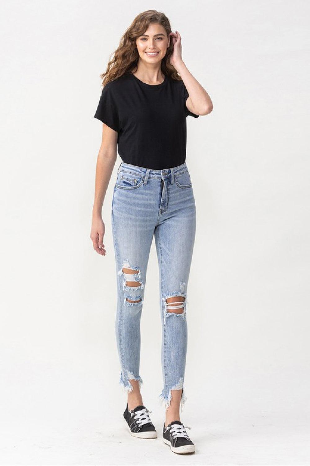 Women's Full Size Lauren Distressed High Rise Skinny Jeans