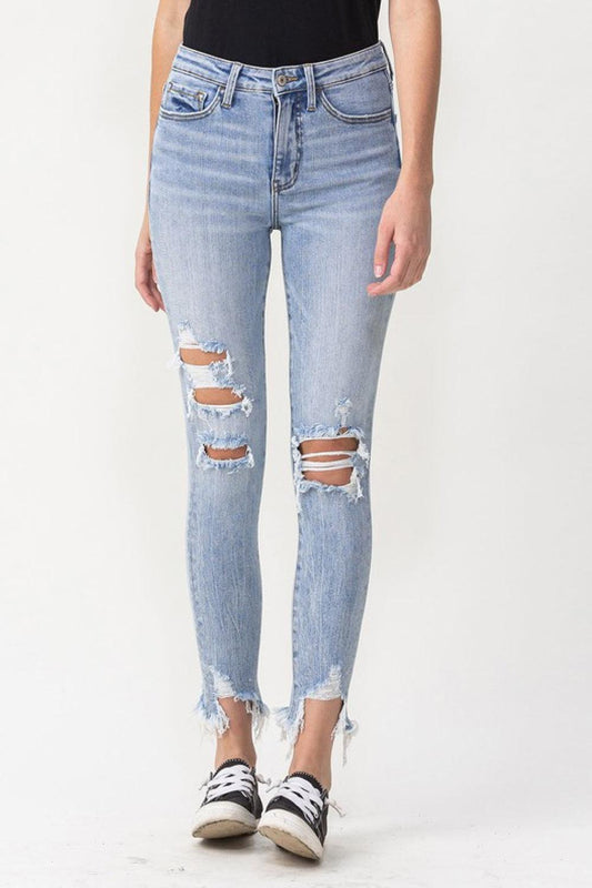 Women's Full Size Lauren Distressed High Rise Skinny Jeans