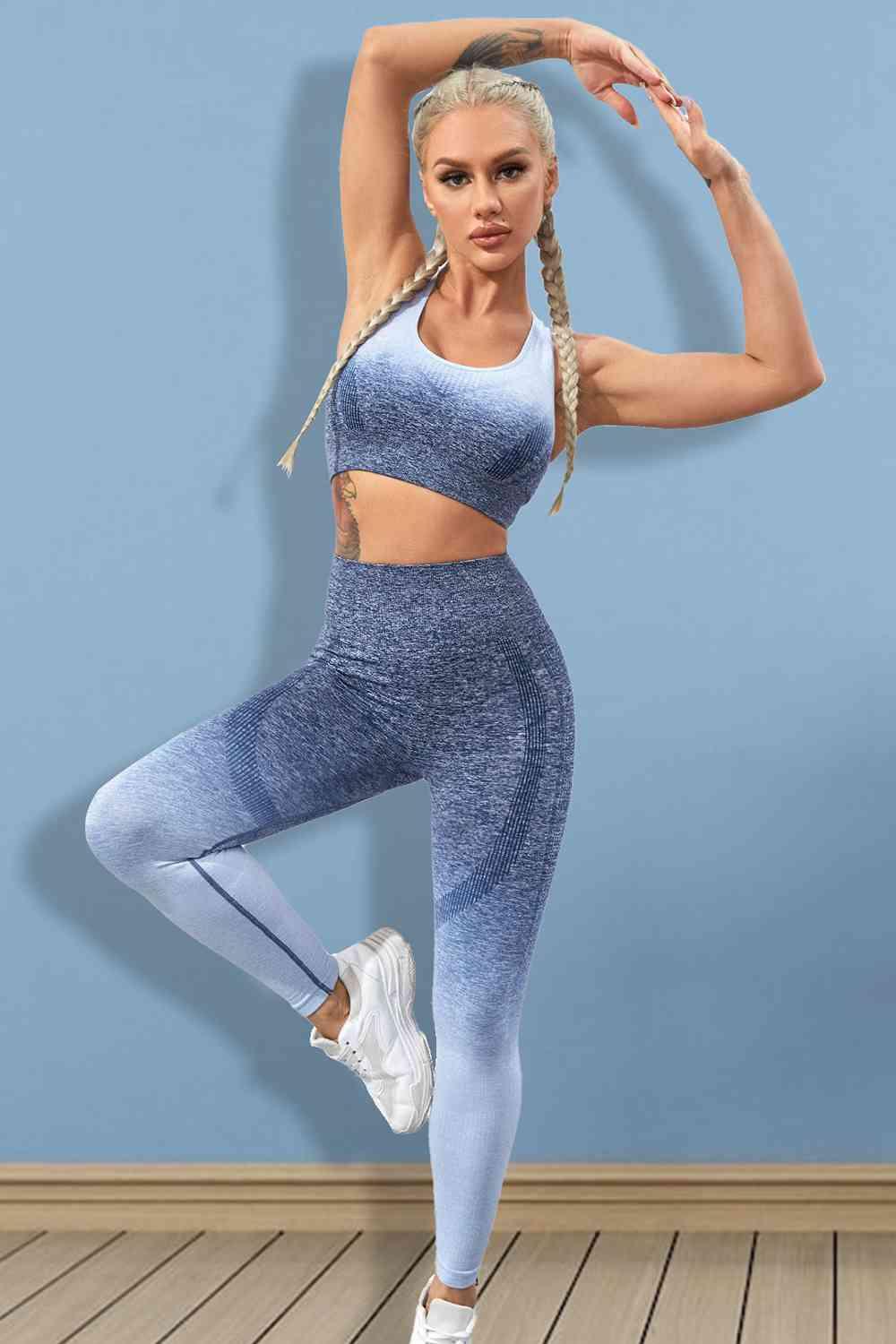 Gradient Sports Tank and Leggings Set